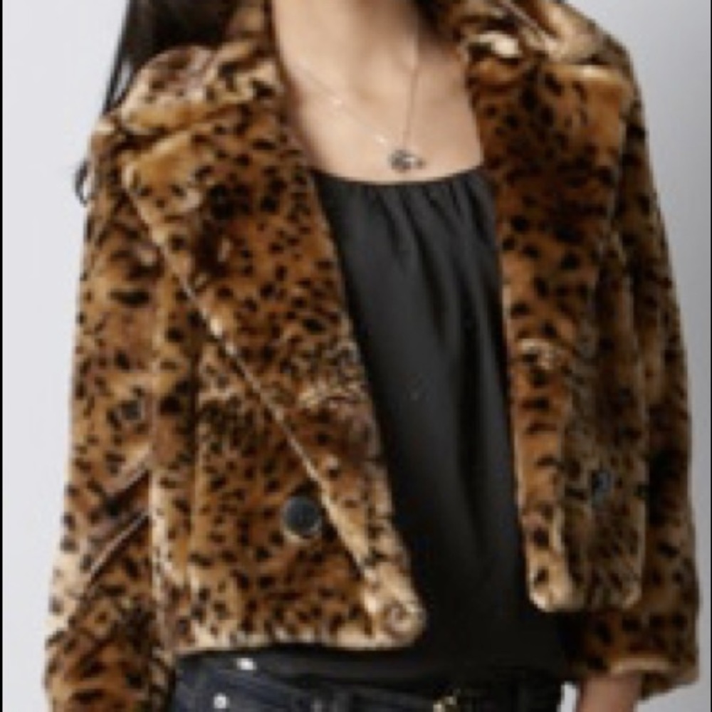 Loft faux fur jacket